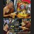 Leklai Cave Drop White Bunch Protection Immortal Rich Somporn Thai Amulet #17730